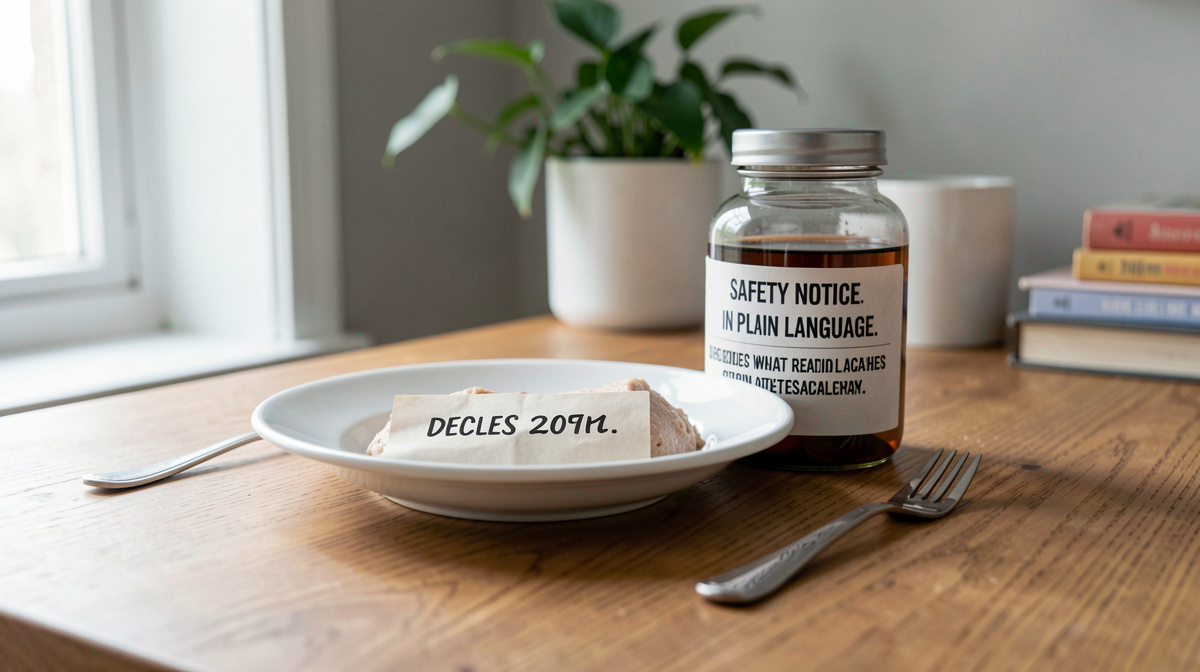 reading a food label
